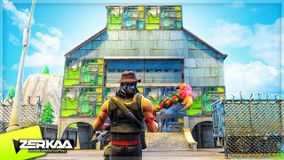BUILDING THE BIGGEST FORTNITE BASE! (Fortnite Battle Royale)