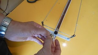 Самодельный станок для намотки тетивы./ Homemade bowstring maker.
