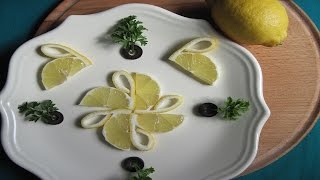 ЛЕБЕДИ ИЗ ЛИМОНА. Украшения из лимона