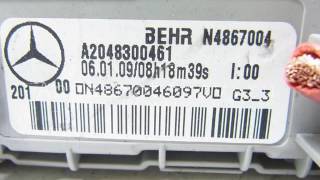 Радиатор отопителя электрический Mercedes W204 C-class a2048300461 2048300461
