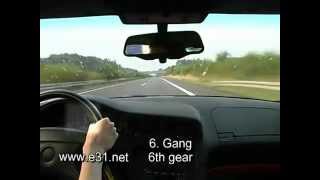 300 km/h en BMW 850CSi