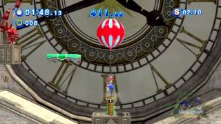 Sonic Generations 100% Walkthrough [Missions] - Rooftop Run Classic - High-Rise Balloon Climb