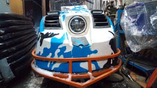 Установка двигателя Lifan на  буран