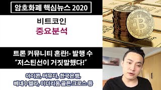 2/5)비트코인 중요분석 트론 커뮤니티 혼란!- 발행 수 “저스틴선이 거짓말했다!”
