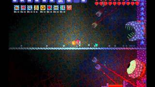 Terraria- Killing Wall of Flesh with ONLY spiky balls