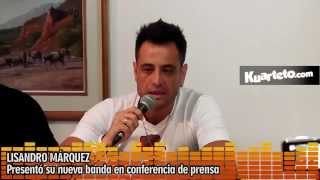 Lisandro Márquez - Conferencia de prensa por lanzamiento como solista