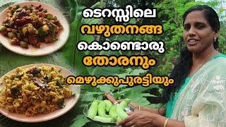 ടെറസ്സിലെ വഴുതനങ്ങ തോരനും മെഴുക്കുപുരട്ടിയും| Brinjal Thoran Recipe | Vazhuthananga Mezhukkupuratti