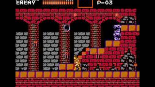 FC 悪魔城ドラキュラ 2周目 鞭縛り ノーミスクリア (Part 1/2)
