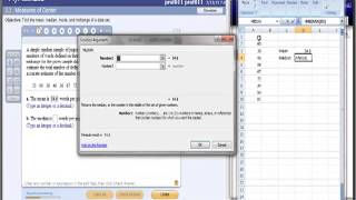 MAT 120 Section 3.2, # 2-5: Calculating Mean, Median, Mode, Midrange Using Excel