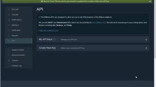 BitFinex API Key Nasıl Alınır