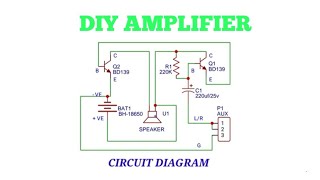 DIY AMPLIFIER WITH TRANSISTOR BD139 #electronic #viral #trending