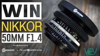 WIN NIKKOR 50mm F1.4 LENS | VintageLensesForVideo GIVEAWAY