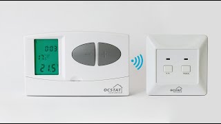 Работа беспроводного комнатного термостата KG C7 RF