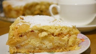 Самый лентяйский пирог с яблоками Быстро Просто Вкусно