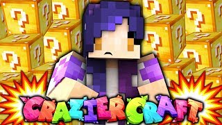 Opening 100 Lucky Blocks IN MY NEW HOUSE BUILD?! | CrazierCraft