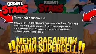 МЕНЯ ЗАБАНИЛИ ЗА ЧИТЫ В БРАЛ СТАРС?! Я ЧИТЕР В BRAWL STARS?!