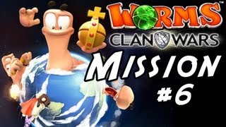 Worms Clan Wars Singleplayer Gameplay / Walkthrough Part 6 - Brain Freeze ( Story Mission 6 )