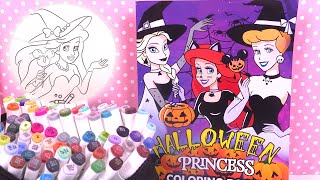 Coloriage Princesse Disney Ariel Petite Sirène Halloween