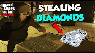 STEALING DIAMONDS IN 2-PLAYER STEALTH ($3,619,000 Potential) | GTA Online Casino Heist Walk-Through