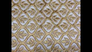 Fashionable fancy fabrics banarasi silk allower jacard items rapier(+918000499914)