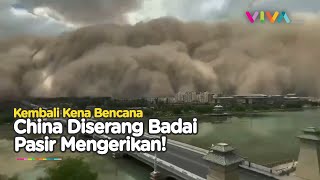 China Kembali Kena Bencana Mengerikan! Badai Pasir Ubah Kota Jadi Menakutkan