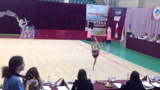 Валерия Прихожденко "NIKA CUP 2014" г. Львов, художественная гимнастика - скакалка