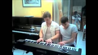 Incroyable Comptine d'un autre été - A deux sur UN piano !! Amazing
