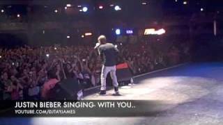 JUSTIN BIEBER SINGING-WITH YOU(THE ENCORE)