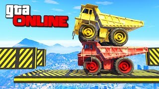 КООПЕРАТИВНЫЙ ПАРКУР НА БЕЛАЗАХ! ГОНКИ В GTA 5 ONLINE АЗИАТСКИЙ ПАРНЫЙ ПАРКУР ( ГТА 5 ГОНКИ )