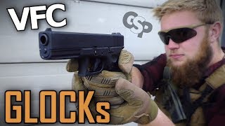 GLOCK Airsoft Umarex / VFC vs. TM & KWA G17 G19 GsP Airsoft