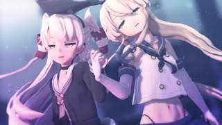 【艦これMMD】Dive to Blue【つみ式天津風/島風】