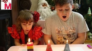 Делаем новогодние свечи своими руками.Украшаем  свечи.Мастер класс свечей.Обзор распаковка набора.