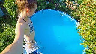 ВЛОГ Жара! Бассейн! Открыла купальный сезон 18 июня 2018