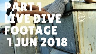 PART 1 LIVE DIVE FOOTAGE 1 JUNE 2018 DUMPSTER DIVING
