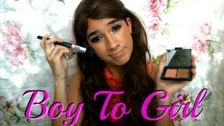 Get Ready With Me: Boy To Girl Makeup Transformation (Full Body) [Drag Queen]