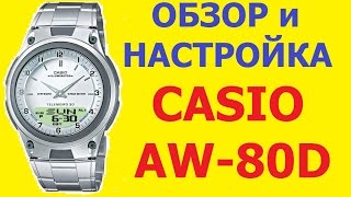 Обзор и настройка часов Casio AW-80D-7AVES