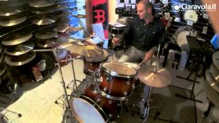 Ciaravola Strumenti Musicali - Dimostrazione Batteria DW SERIES FLYER by PETER ERSKINE TOBACCO BURST
