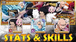 KENPACHI TOSHIRO & IKKAKU FIN DE MOIS (Stats & Skills) | Bleach Brave Souls