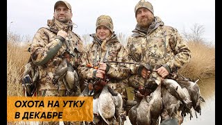 Охота на утку в декабре. ЛУЧШИЕ МОМЕНТЫ С ОХОТЫ! Первый лёд.
