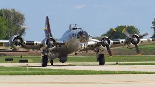 B-17 Bomber Returning to the Lewis University Airport from a Flight