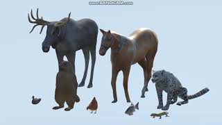 animals animated pack 3d