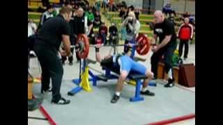 Deutscher Meister im Bankdrücken 2013 Junioren -66 kg Patrick Hartung (AC Rüdersdorf) 137,5 kg