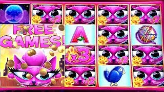 Miss Kitty Gold Slot Machine Bonus & BIG WIN ! Live Aristocrat Slot Play