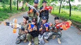LTT Nerf War : SEAL X Warriors Nerf Guns Fight Criminal Group Bandits Top Secret Weapons