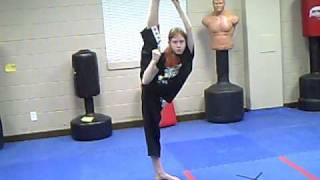flexible karate girl