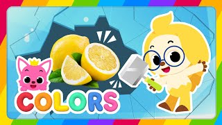 얼음깨기 | 과일 색깔놀이 | 영어로 색깔을 배워요 | Learn Colors | 레몬, 체리, 키위 | 호기! 핑크퐁 - 놀면서 배워요