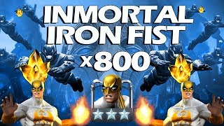 800 x INMORTAL IRON FIST 3 STAR ! Marvel Contest of Champions