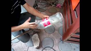 Lavadora casera con botella de pet