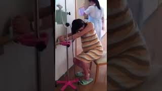 Japanese big belly rubbing belly pain