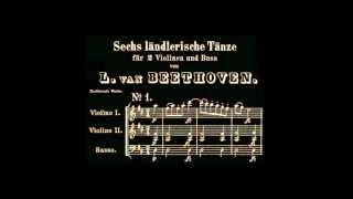 6 Ländler para dos violines y bajo, WoO 15. Ludwig van Beethoven